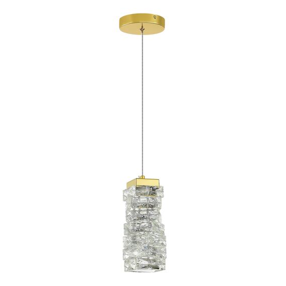 SL6010.203.08 Подвес ST-Luce Золотистый/Прозрачный LED 1*8W ESPIRA, изображение 2