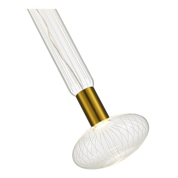 SL6117.213.02 Светильник подвесной ST-Luce Латунь/Золотой, Прозрачный LED 2*3W 3000K TACCHE, изображение 3