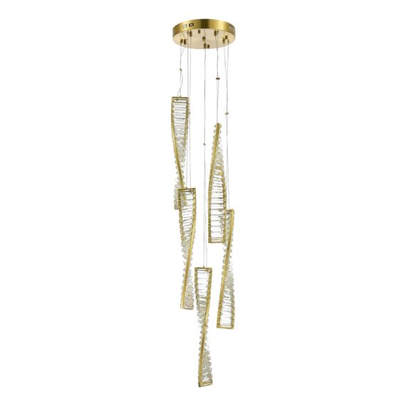 SL6205.303.05 Светильник подвесной ST-Luce Латунь/Прозрачный LED 1*55W 4000K ELICA, изображение 3