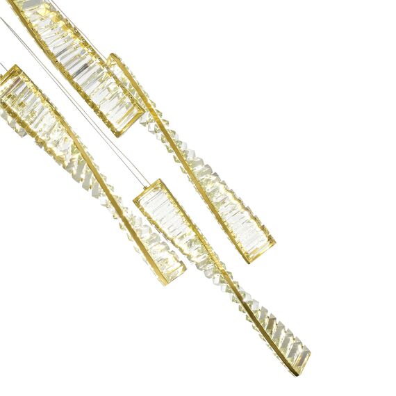 SL6205.303.05 Светильник подвесной ST-Luce Латунь/Прозрачный LED 1*55W 4000K ELICA, изображение 4