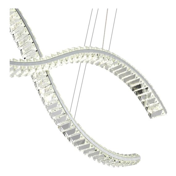 SL6206.103.44 Светильник подвесной ST-Luce Хром/Прозрачный LED 1*44W 3000K ACENO, изображение 3