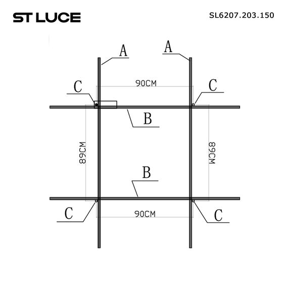 SL6207.203.150 Светильник подвесной ST-Luce Матовое золото LED 1*150W 3000K RETICO, изображение 5