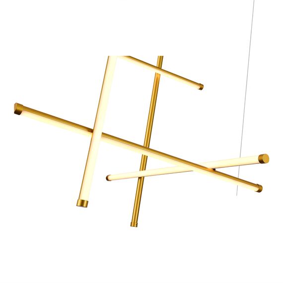 SL6207.203.70 Светильник подвесной ST-Luce Матовое золото LED 1*70W 3000K RETICO, изображение 3