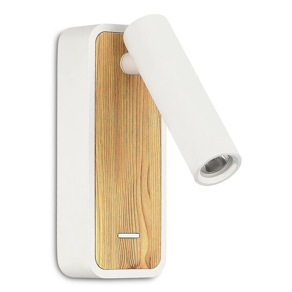 ST160.531.03 Светильник настенный ST-Luce Белый, Светлое дерево/Белый LED 1*3W 3000K Настенные светильники, изображение 2