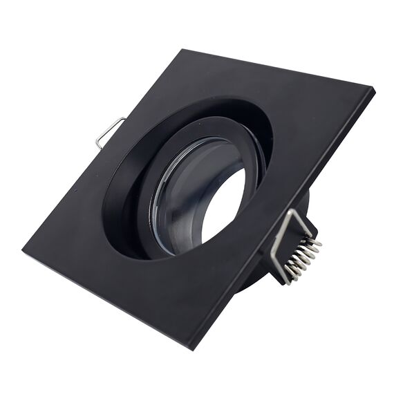 ST255.418.01 Св-к встр. Черный GU10 1*50W  IP65 L96xW96xH45 220V Без ламп Встраиваемые светильники