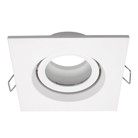 ST255.518.01 Св-к встр. Белый GU10 1*50W  IP65 L96xW96xH45 220V Без ламп Встраиваемые светильники