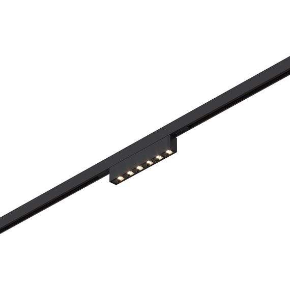ST666.436.05 Магнитный трековый светильник Черный LED 1*5W 3000K 220Lm Ra&gt;90  IP20 L100xW10xH18 24V SUPER5