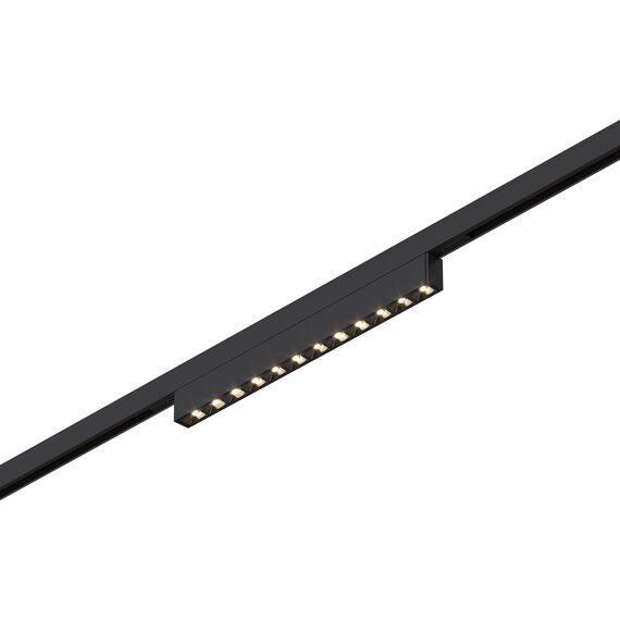ST666.446.10 Магнитный трековый светильник Черный LED 1*10W 4000K 430Lm Ra&gt;90  IP20 L196xW10xH18 24V SUPER5
