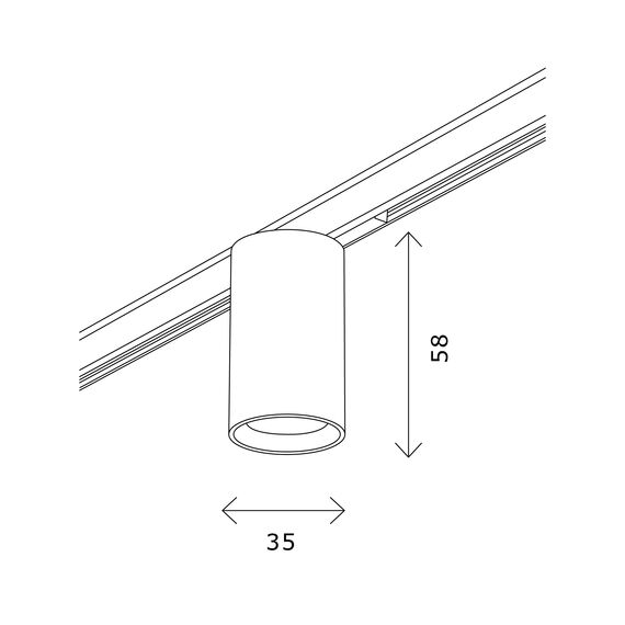 ST671.346.05 Магнитный трековый светильник Латунь LED 1*5W 4000K 340Lm Ra>90 36° IP20 D35xH58 24V SUPER5, изображение 7