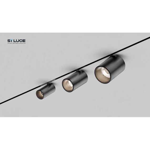 ST671.436.05 Магнитный трековый светильник Черный LED 1*5W 3000K 340Lm Ra>90 36° IP20 D35xH58 24V SUPER5, изображение 6