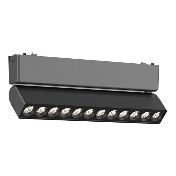 ST675.446.12 Магнитный трековый светильник Черный LED 1*12W 4000K 710Lm Ra&gt;90 IP20 L230xW26xH81 48V SKYFLAT