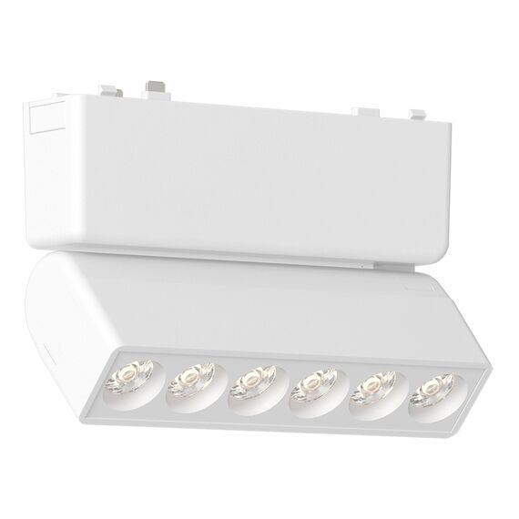 ST675.536.06 Магнитный трековый светильник Белый LED 1*6W 3000K 360Lm Ra&gt;90 IP20 L122xW26xH82 48V SKYFLAT