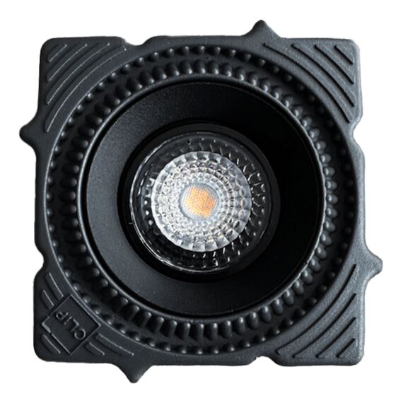 ST753.438.07 Св-к встр. светодиодный в натяжной ПВХ потолок Черный LED 1*7W 3000K 560Lm Ra80 60° IP2 Встраиваемые светильники, изображение 2