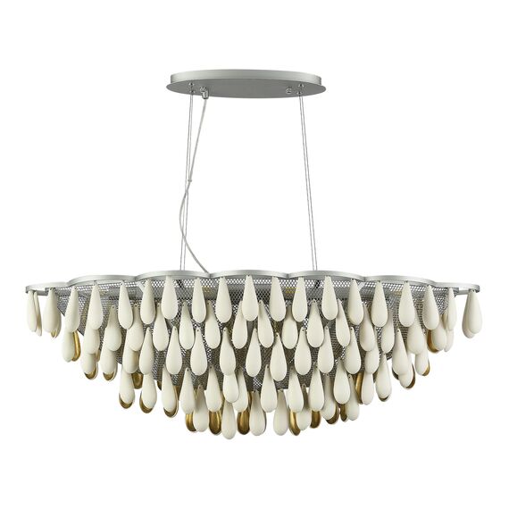 SL1517.103.08 Светильник подвесной ST-Luce Серебристый/Белый, Золотистый E14 8*40W Faenza, изображение 2