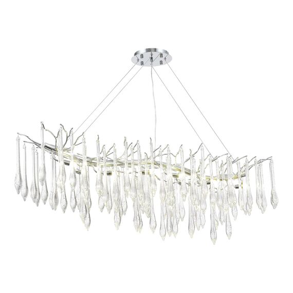 SL1660.113.12 Светильник подвесной ST-Luce Хром/Хром, Прозрачный G9 12*5W 4000K TEARDROPS, изображение 4