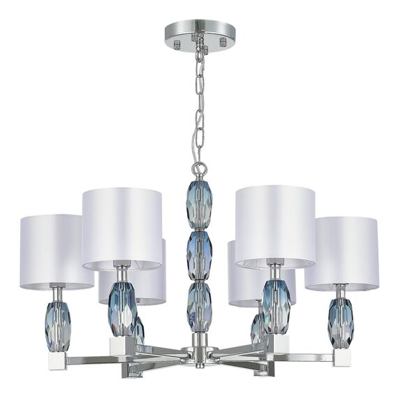 SL1759.103.06 Люстра подвесная ST-Luce Хром, Голубой/Белый E14 6*40W LINGOTTI, изображение 2