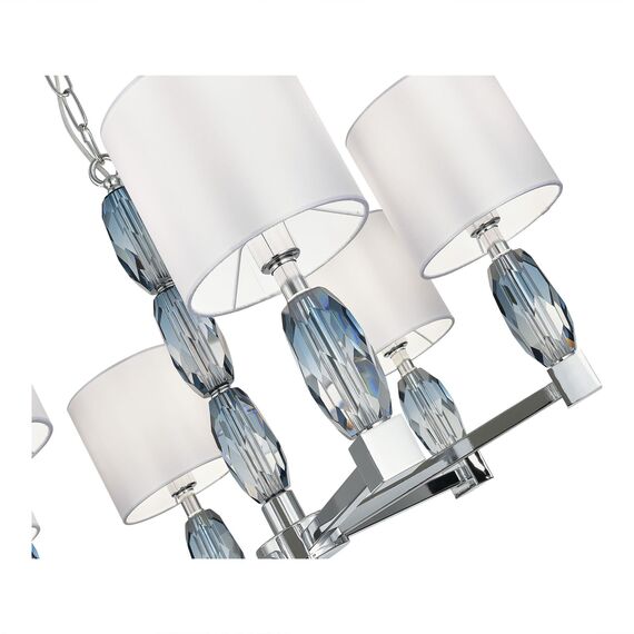 SL1759.103.06 Люстра подвесная ST-Luce Хром, Голубой/Белый E14 6*40W LINGOTTI, изображение 3
