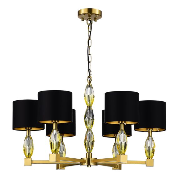 SL1759.303.06 Люстра подвесная ST-Luce Латунь/Черный E14 6*40W LINGOTTI, изображение 2