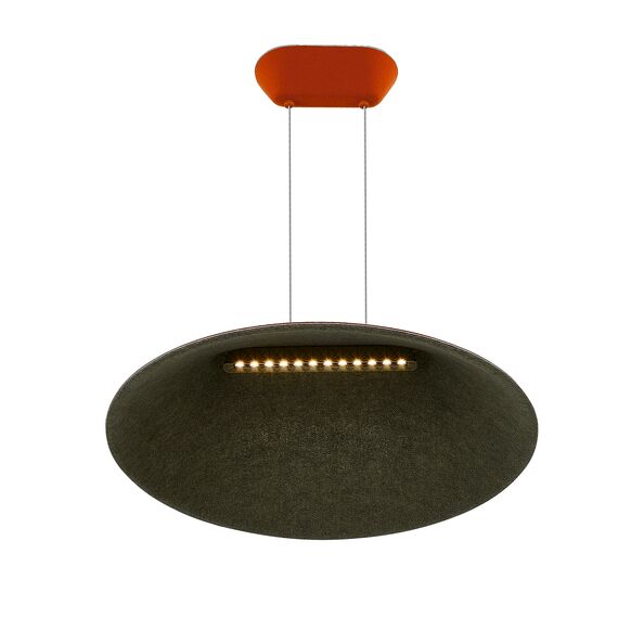 SL3001.723.01 Светильник подвесной ST-Luce Оранжевый,Серый/Оранжевый,Серый LED 1*12W SENTITO, изображение 4