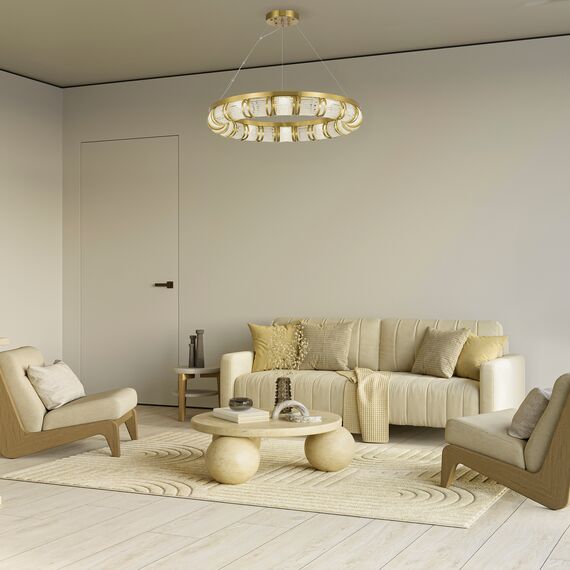 SL6011.303.01 Светильник подвесной ST-Luce Латунь/Прозрачный LED 1*50W ESME, изображение 7