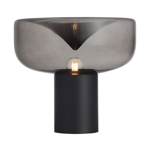 SL6014.404.01 Прикроватная лампа ST-Luce Черный/Дымчатый E27 1*40W RIPPLE, изображение 3