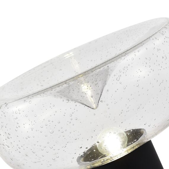 SL6014.424.01 Прикроватная лампа ST-Luce Черный/С пузырьками воздуха E27 1*40W RIPPLE, изображение 5