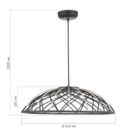 SL6016.403.01 Светильник подвесной ST-Luce Черный/Черный LED 1*20W 3000K BOUND, изображение 7