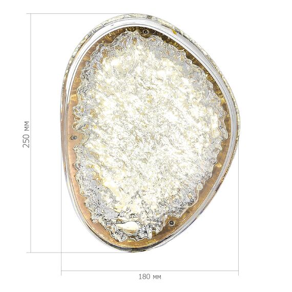 SL6018.203.15 Светильник настенный ST-Luce золотистый / прозрачный LED 1*15W 4000K ENIGMA, изображение 4