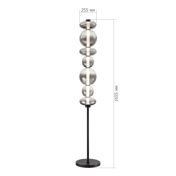 SL6119.405.40 Светильник напольный ST-Luce Черный/Дымчато-Серый LED 1*40W 3000K PERLINA, изображение 4