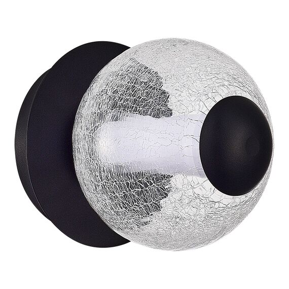 SL6120.401.01 Светильник настенный ST-Luce Черный/Прозрачное кракелированное стекло LED 1*8,5W 3000K PEEK, изображение 2