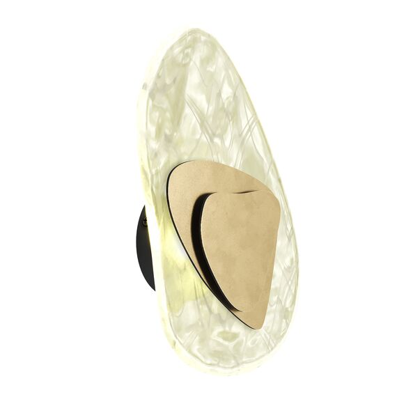 SL6123.301.01 Светильник настенный ST-Luce Латунь/Прозрачно-белый LED 1*7W 4000K MUSE, изображение 2