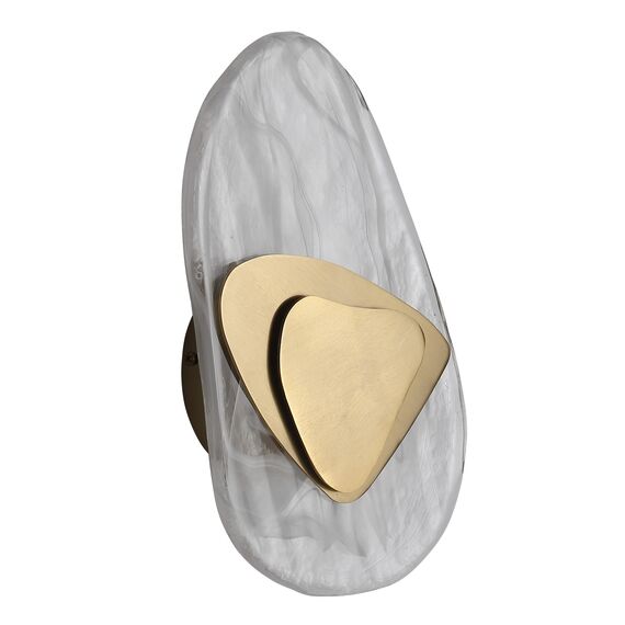 SL6123.301.01 Светильник настенный ST-Luce Латунь/Прозрачно-белый LED 1*7W 4000K MUSE, изображение 3