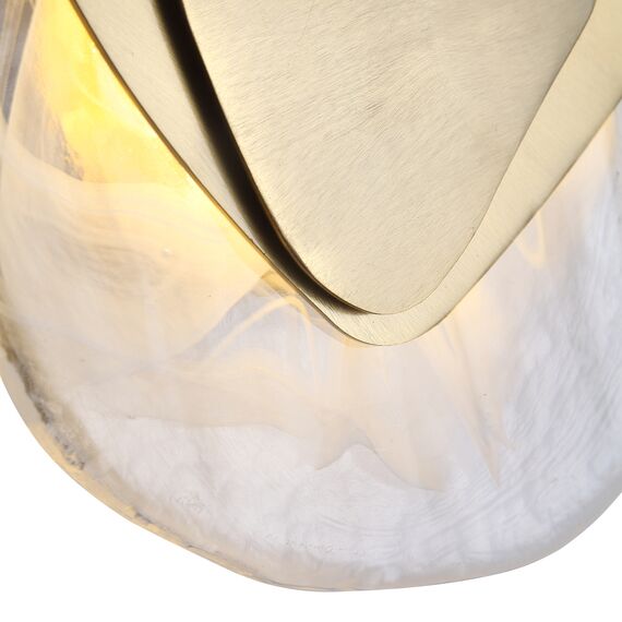 SL6123.301.01 Светильник настенный ST-Luce Латунь/Прозрачно-белый LED 1*7W 4000K MUSE, изображение 6