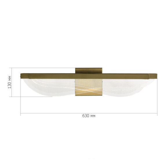 SL6509.201.01 Светильник настенный ST-Luce Золотистый/Прозрачный LED 1*18W 4000K FESALE, изображение 3