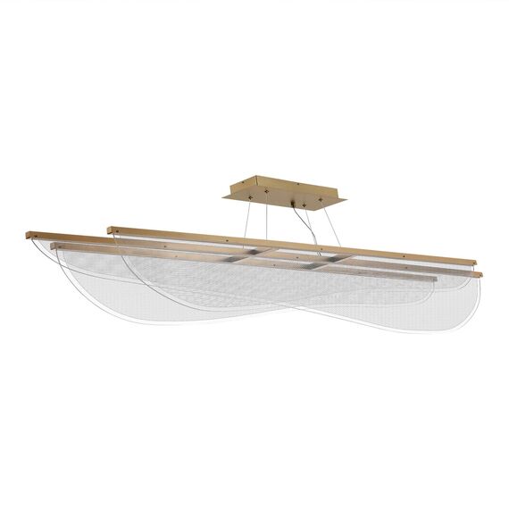 SL6509.223.01 Светильник подвесной ST-Luce Золотистый/Прозрачный LED 1*60W 4000K FESALE, изображение 2