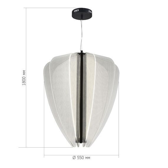 SL6509.413.01 Светильник подвесной ST-Luce Черный/Прозрачный LED 1*75W 4000K FESALE, изображение 4