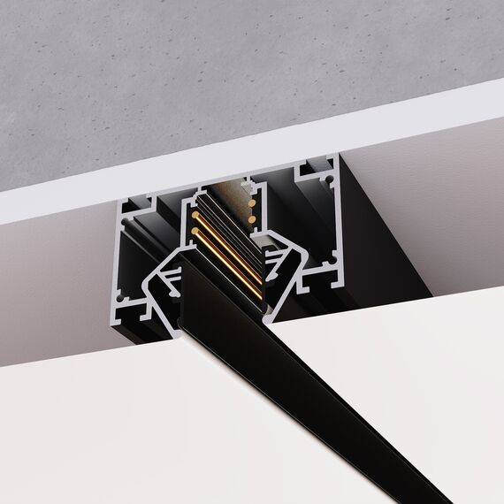 ST047.439.00 Профиль для монтажа SKYLINE 48 под натяжной потолок  ST-Luce Черный Длина 3 000мм SKYLINE 48, изображение 2