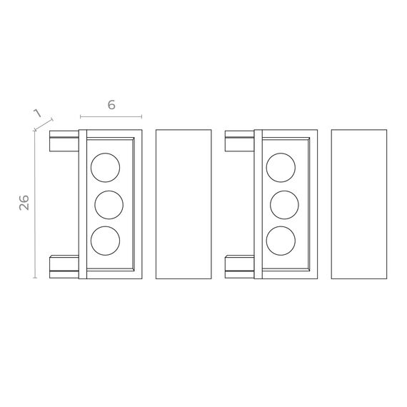 ST067.509.19 Торцевая заглушка SKYFLAT (2 шт) ST-Luce Белый SKYFLAT, изображение 2