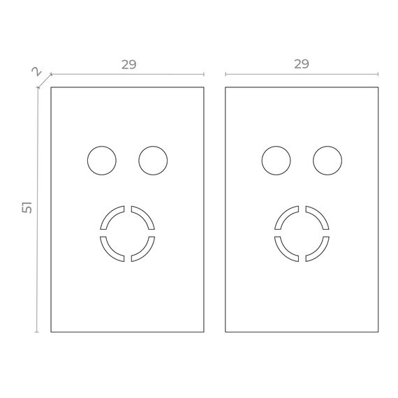 ST068.409.13 Торцевая заглушка SKYFLAT (2 шт) ST-Luce Черный SKYFLAT, изображение 2