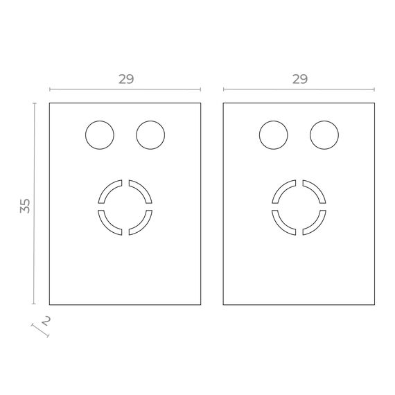 ST069.509.12 Торцевая заглушка SKYFLAT (2 шт) ST-Luce Белый SKYFLAT, изображение 3