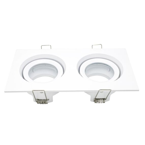 ST255.528.02 Св-к встр. Белый GU10 2*50W  IP65 L180xW90xH40 220V Без ламп Встраиваемые светильники, изображение 2