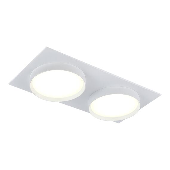 ST258.508.02 Св-к встр. Белый GX53 2*50W IP20 L220xW109xH43 220V Без ламп Встраиваемые светильники, изображение 2