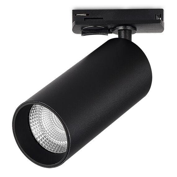 ST382.446.20.TRIAC Св-к трек. Черный LED 1*20W 4000K 1 800Lm Ra>90 24 IP20 DxH- 220V BASE, изображение 3