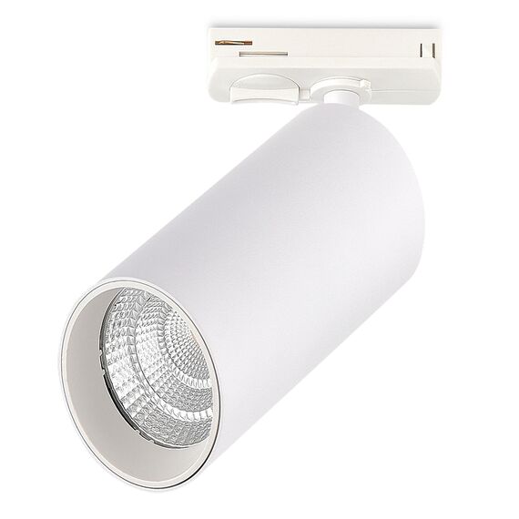 ST382.536.20.TRIAC Св-к трек. Белый LED 1*20W 3000K 1 800Lm Ra>90 24 IP20 DxH- 220V BASE, изображение 3