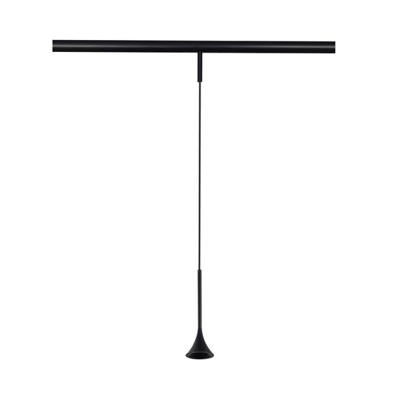 ST688.436.05 Магнитный трековый светильник Черный LED 1*5W 3000K Lm Ra>90  IP20 D70xH225 24V SUPER5, изображение 2