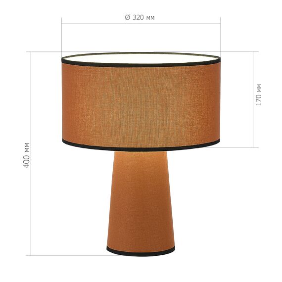 SL1354.604.01 Прикроватная лампа ST-Luce Кирпичный/Кирпичный, Черный E27 1*40W JACKIE, изображение 5