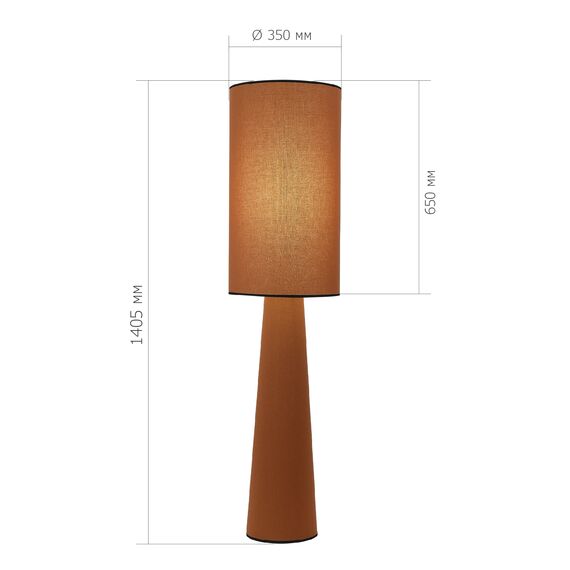 SL1354.605.01 Светильник напольный ST-Luce Кирпичный/Кирпичный, Черный E27 1*40W JACKIE, изображение 5