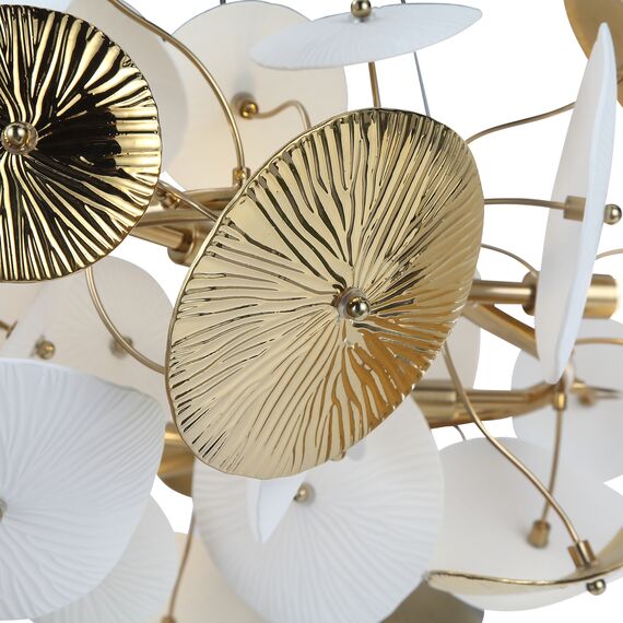 SL1518.303.06 Светильник подвесной ST-Luce Латунь/Белый G9 6*5W 4000K DAHLIA, изображение 4