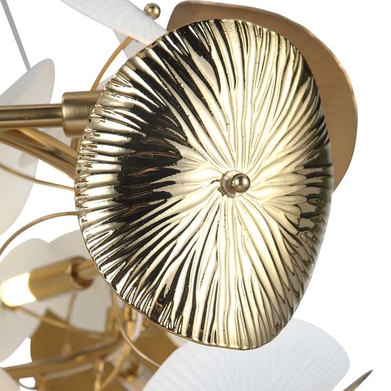 SL1518.303.10 Светильник подвесной ST-Luce Латунь/Белый G9 10*5W 4000K DAHLIA, изображение 5