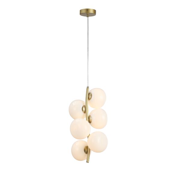 SL1519.303.06 Светильник подвесной ST-Luce Латунь/Белый G9 6*5W 4000K SWEVEN, изображение 3